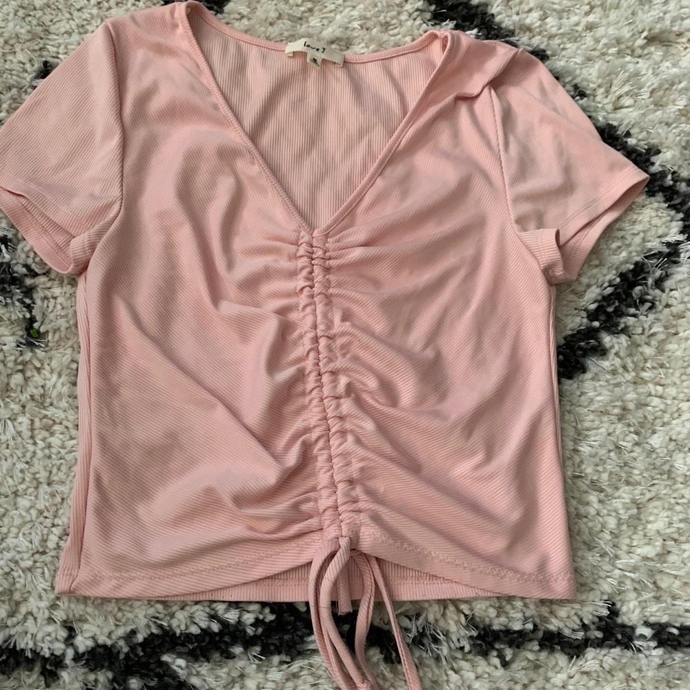 Pink crop top